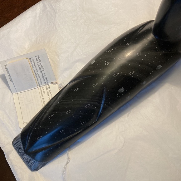 Large Loon Soapstone Inuit Art Sculpture Hand
Carved by Joanaasie Udluarsk 1996 - Picture 8 of 15